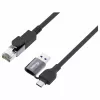 Equip GigaBit USB-C+A - RJ45-adapteri, musta