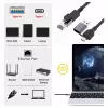 Equip Gigabit USB-C / USB-A - RJ45 Ethernet-sovitin - musta