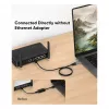 Equip Gigabit USB-C / USB-A - RJ45 Ethernet-sovitin - musta