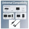 Equip Gigabit USB-C / USB-A - RJ45 Ethernet-sovitin - musta
