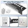 Equip Keystone Coupler USB 3.2 Gen 2 USB-C naaras-naaras, valkoinen