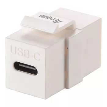 Equip Keystone Coupler USB 3.2 Gen 2 USB-C naaras-naaras, valkoinen