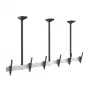 Equip Pro kolminkertainen näyttöjen kattokiinnike 45-50" näytöille, 50 kg, musta/hopea 650374
