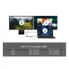 EQUIP USB-C 4-in-1 Dual-HDMI-sovitin 100W PD:llä, 4K MST, alumiini