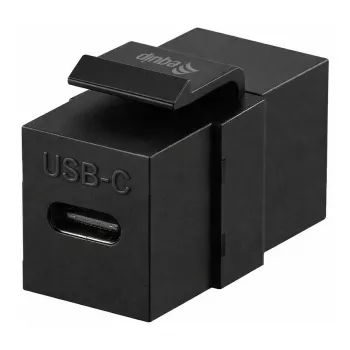 Equip USB-C Keystone -liitin, USB 3.2 Gen 2, USB-C naaras-naaras, musta