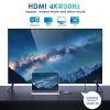 EQUIP USB-C-moniporttisovitin, 2x HDMI, RJ45, 2x USB-A, USB-C PD 100W, harmaa