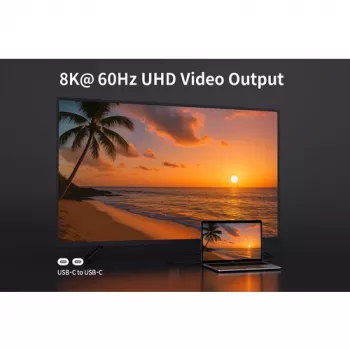 EQUIP USB-C–C aktiivinen optinen kaapeli 7,5 m 8K 60 Hz PD 60 W 10 Gbit/s musta