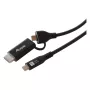 EQUIP USB-C - USB-C + HDMI -adapteri 100W PD:llä, 4K/60Hz, alumiini