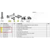Ergonomic Solutions HMSHOST-INT5-02 Swingarm AP2 tulostimen asennussarja kaapeliklipsulla SP2, varmistusrenkaalla ja tulostinlevyllä Epson TM-P1200:lle, musta