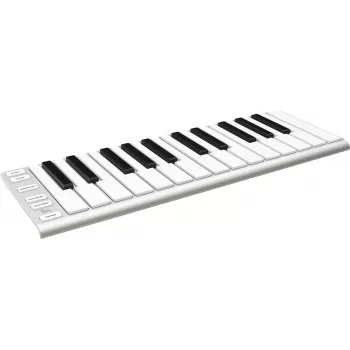 ESI Xkey 25 USB MIDI -ohjainkoskettimisto - 25 kosketusherkkää kosketinta, polyfoninen aftertouch, harjattu alumiini, ultralitteä, hopea