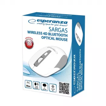 Esperanza EM130W langaton Bluetooth 4D -hiiri, valkoinen