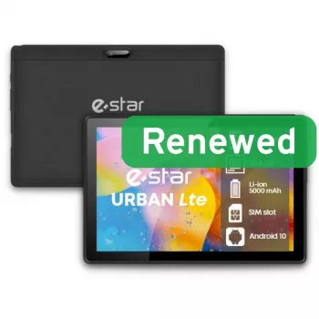 ESTAR Renewed Grade A 10,1 URBAN -tabletti 4GB musta 64GB Android