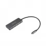 ESTUFF ES623007 USB-C latauskeskitin 165W GaN 4-porttinen Power Delivery spacegrau