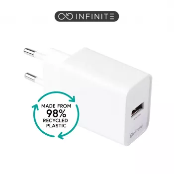 ESTUFF INFINITE (GRS) USB-A-laturi 12W valkoinen EU
