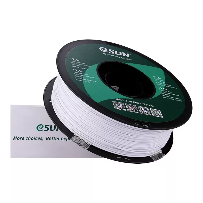 ESUN PLA+ 1,75 mm kylmävalkoinen 1 kg 3D-tulostimen filamentti