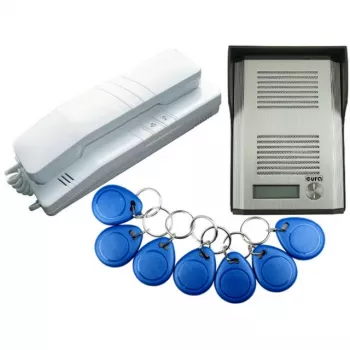 EURA ADP-41A3 yhden perheen audio-ovipuhelinjärjestelmä RFID-lukijalla (RL-3203ID)