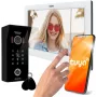 EURA VDP-99C5 videopuhelinjärjestelmä, 7 tuuman kosketusnäyttö, WiFi, RFID, Tuya, valkoinen