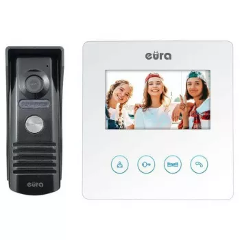Eura videopuhelinjärjestelmä EURA VDP-52A3ATIRA valkoinen