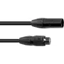 EUROLITE DMX-kaapeli SEC-1 IP65 3-pin XLR 10m musta ulkokäyttöön