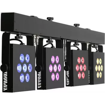 EUROLITE LED KLS-3002 MK2 kompakti valosarja AIR 4x RGBWA/UV Spot DMX Wireless