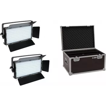EUROLITE setti 2x LED PLL-480 CW/WW -paneeli + laukku 20000676