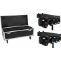 EUROLITE Set 2x LED TMH Bar S120 liikkuvapäävalonheitin + flightcase pyörillä