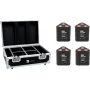 EUROLITE Set 4x AKKU TL-3 QCL RGB+UV Trusslight + kotelo lataustoiminnolla 20000854
