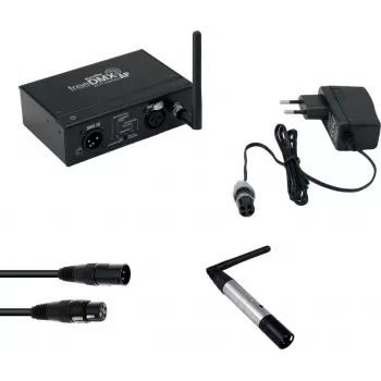 EUROLITE Set freeDMX AP Wi-Fi -keskitin + QuickDMX langaton lähetin + DMX-kaapeli 20000870