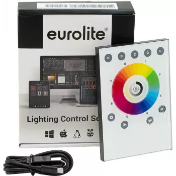 EUROLITE TOUCH-512 Standalone Player valkoinen DMX-ohjain 512 kanavaa seinäasennus