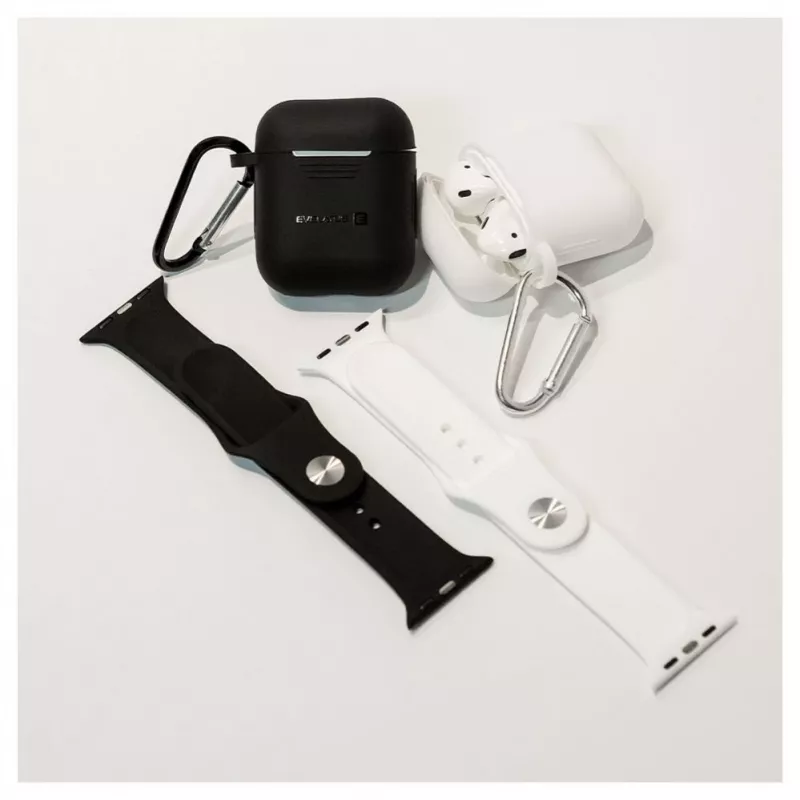 Evelatus Apple AirPods kuori EAC04 tummanharmaa