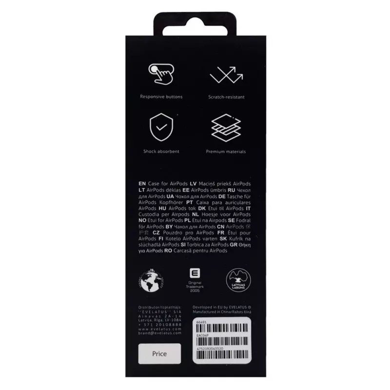 Evelatus Apple AirPods kotelo EAC04 pinkki