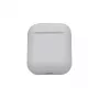 EVELATUS Apple AirPods -kotelo EAC05, valkoinen - silikoninen suojakotelo ja karabiinihaka