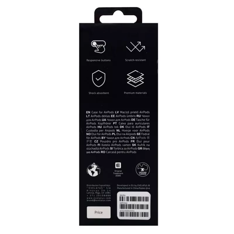 Evelatus Apple AirPods Pro kotelo EAC04 koralli