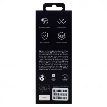 Evelatus Apple AirPods Pro kotelo EAC05 musta