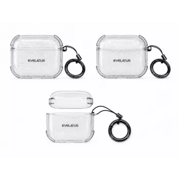 Evelatus Apple AirPods Pro TPU-suojakotelo Shine läpinäkyvä