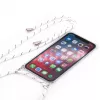 Evelatus Apple iPhone 11 silikoninen läpinäkyvä kotelo kaulanauhalla TPU-nauha läpinäkyvä