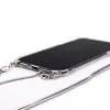 Evelatus Apple iPhone 11 silikoni läpinäkyvä kaulanauhalla TPU-nauha hopea