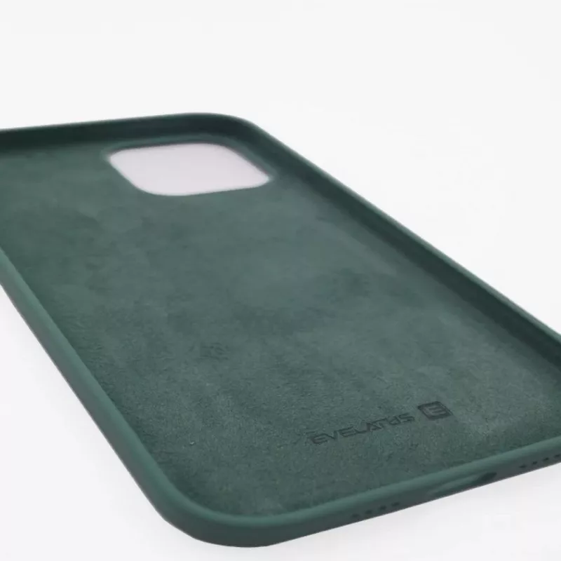 Evelatus Apple iPhone 12 Pro Max Premium Soft Touch -silikonikotelo tummanvihreä