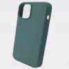 Evelatus Apple iPhone 12 Pro Max Premium Soft Touch -silikonikotelo tummanvihreä
