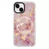 Evelatus Apple iPhone 15 PC+TPU-kotelo MagSafe-yhteensopiva – marmori roosa