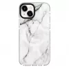 Evelatus Apple iPhone 15 Plus PC+TPU -kotelo MagSafe-yhteensopiva – Custom Marble White
