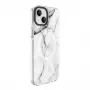 Evelatus Apple iPhone 15 Plus PC+TPU -kotelo MagSafe-yhteensopiva – Custom Marble White