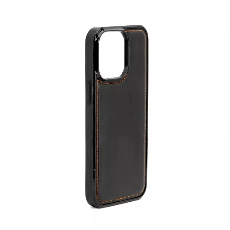 Evelatus Apple iPhone 15 Pro Magnet Zip Pocket Case Zipper Design musta