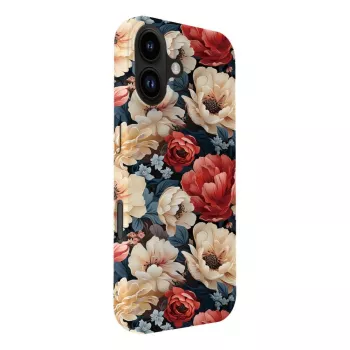 Evelatus Apple iPhone 16 Slim Shell MagSafe-yhteensopiva Custom Flower Red Print