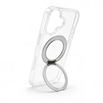 Evelatus Apple iPhone 17 -hybridikotelo MagSafe-toiminnolla PC+TPU 360 metalliteline läpinäkyvä