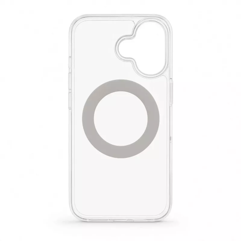 Evelatus Apple iPhone 17 -hybridikotelo MagSafe-toiminnolla PC+TPU 360 metalliteline läpinäkyvä