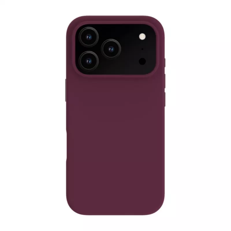 Evelatus Apple iPhone 18 Pro Max Premium MagSafe Soft Touch -silikonikuori burgundinpunainen