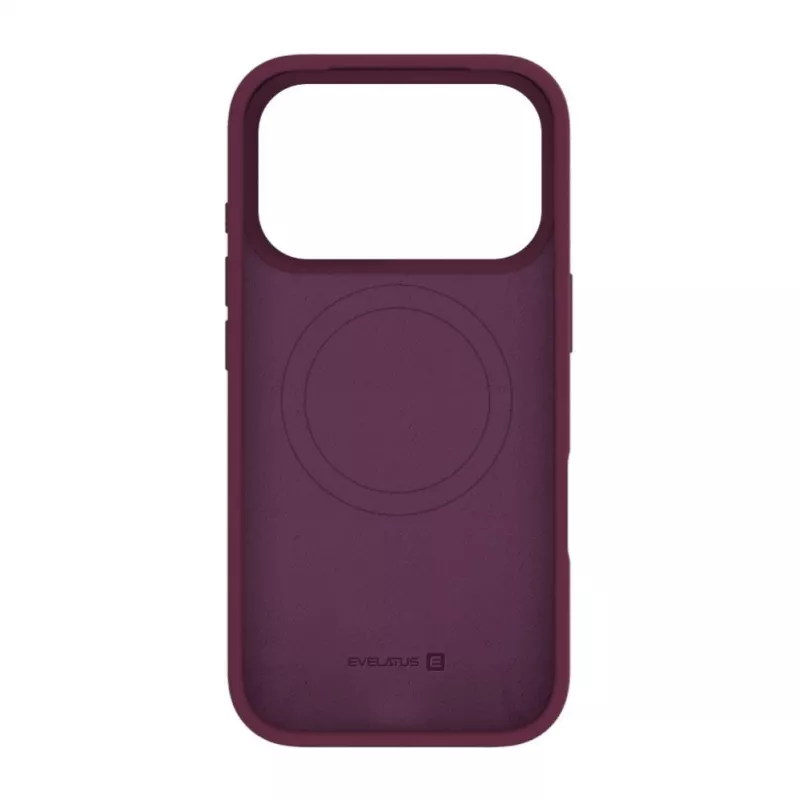 Evelatus Apple iPhone 18 Pro Premium MagSafe Soft Touch -silikonikotelo Burgund