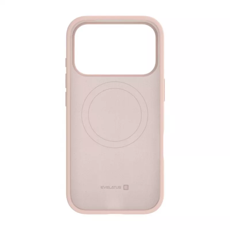 Evelatus Apple iPhone 18 Pro Premium MagSafe Soft Touch -silikonikuori Pink Sand