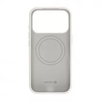 Evelatus Apple iPhone 18 Pro Premium MagSafe Soft Touch -silikonikuori hopea